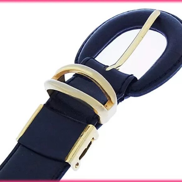 Lancel belt Black Gold Woman Authentic Used